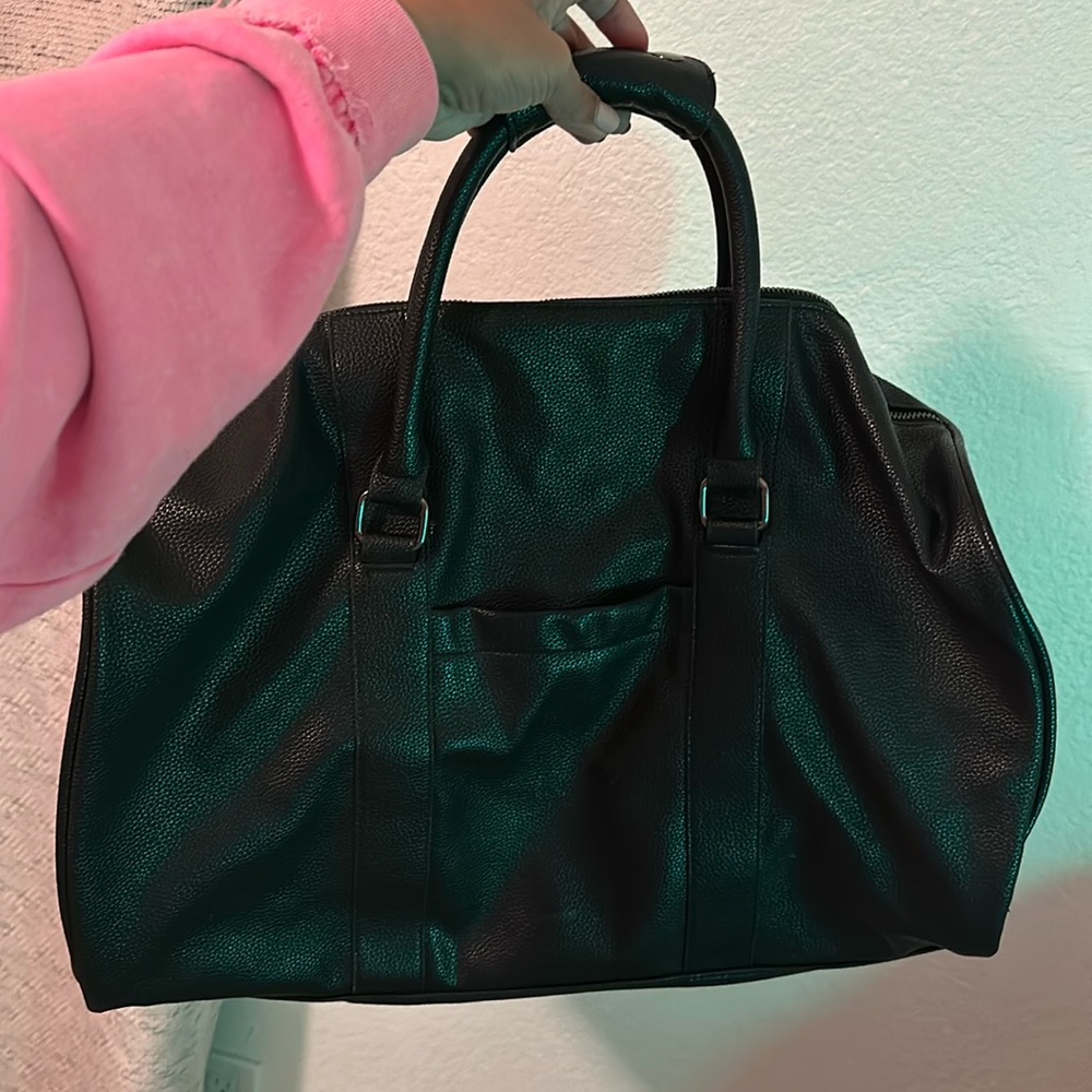 Large leather Steve Madden duffel bag